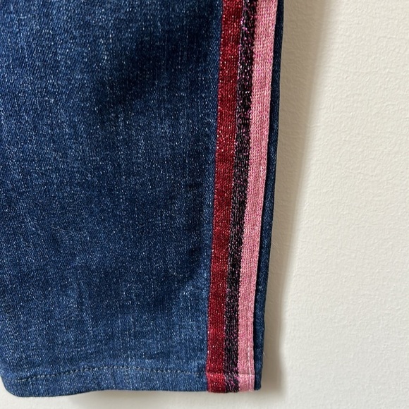 MOTHER High Waisted Looker Jean Here Kitty Kitty Glitter Race Sz 27 - Picture 12 of 15